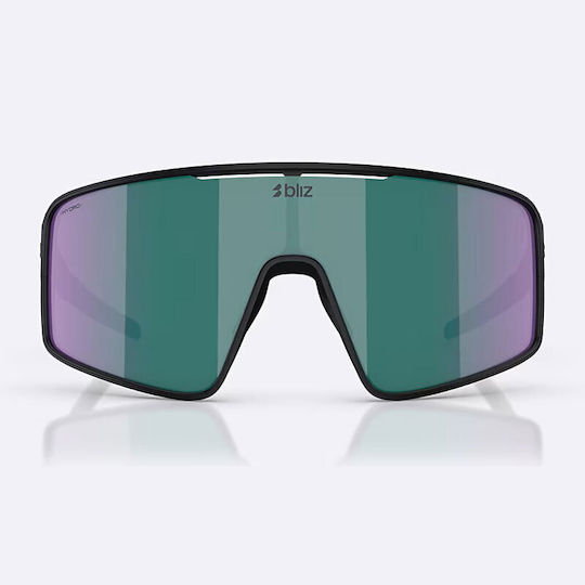 Bliz Cycling Glasses with Black Frame & Multicolour Lenses