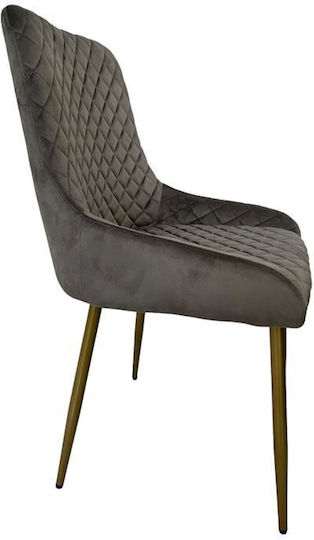 Lux Stühle Speisesaal Gray 1Stück 56x49x90cm