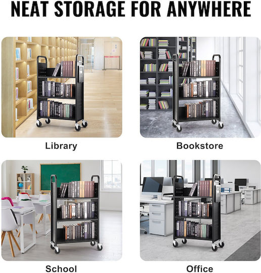 Vevor Toy Storage System made of Wood Black 79x38.5x125cm 1pcs