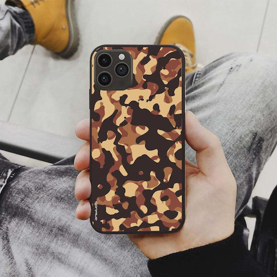 Калъф Sonique Camouflage Army Series за Motorola Moto E22 4G кафяв 01