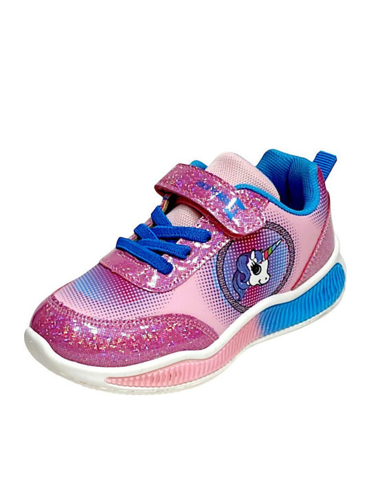 Παιδικά Sneakers με Σκρατς Ροζ