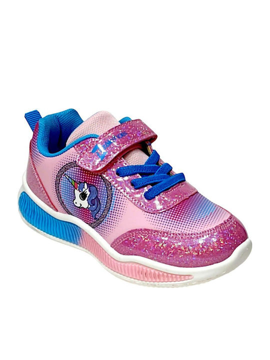 Παιδικά Sneakers με Σκρατς Ροζ