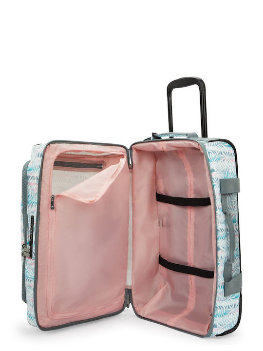 Kipling Koffer Kabine Stoff Palmtree Leaves mit 4 Räder Höhe 54cm