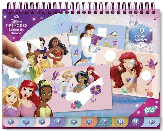Set Creativ de Abțibilduri Lipire după Numere Disney Princess