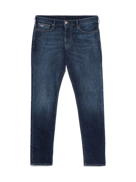 Men's Jeans Pants Elastic with Slim Fit Blue