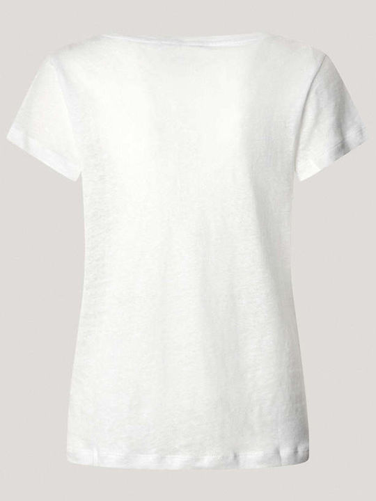 'megan' Γυναικείο Αθλητικό T-shirt Fast Drying Λευκό
