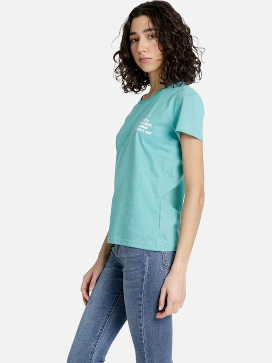 Дамско T-shirt Тюркоазено