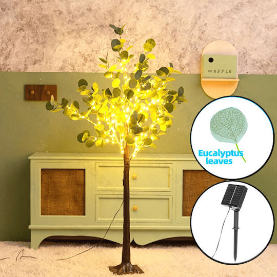 Solar Tree 60cm Green Eucalyptus Leaves 30 LED Warm White Lighting 2700k Aigostar