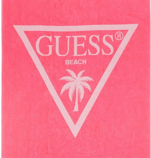 Guess Детски плажен кърпа Розов 140x70см.