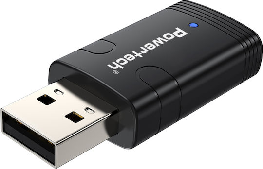 Powertech PT-1387 USB Netzwerkadapter mit Drahtloser Verbindung Wi-Fi 900Mbps