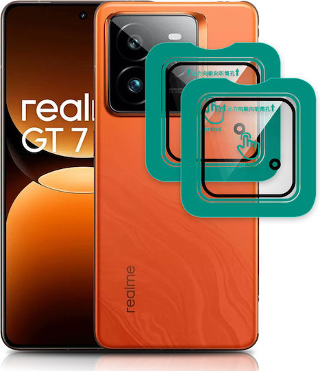 2x Tempered Glass Camera Realme GT 7 Pro Transparent