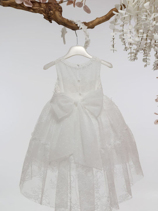 Mi Chiamo Ecru Baptism Dress made of Lace