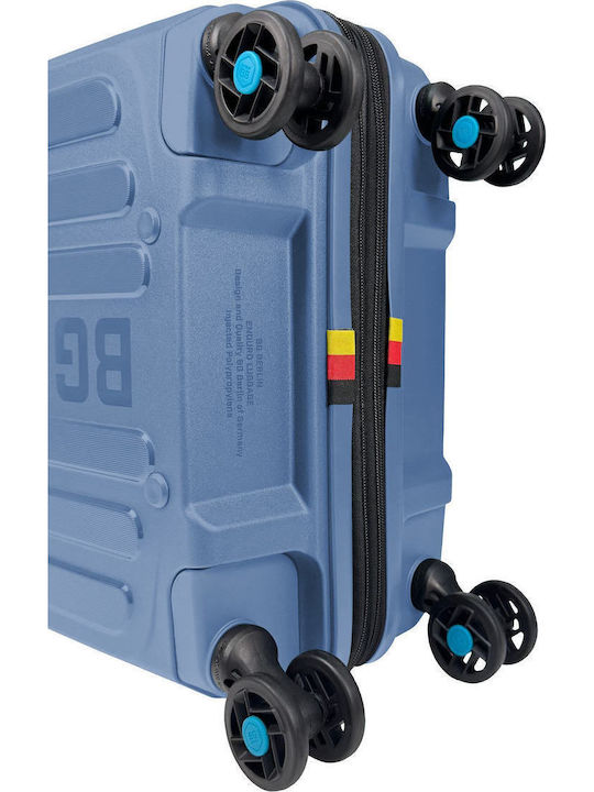 Bg Berlin Разширяеми Твърди Куфари за Пътуване Ice Blue с 4 Колела