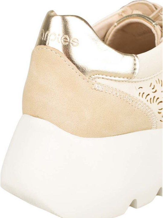 Γυναικεία Ανατομικά Sneakers Μπεζ
