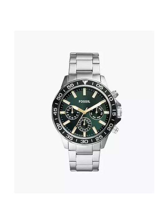 Fossil Uhr Batterie mit Silber Metallarmband