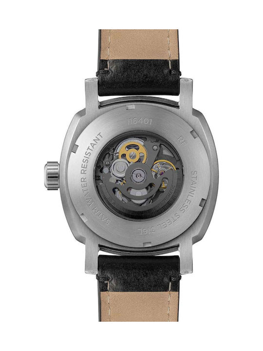 Ingersoll Men's Watch Battery with Black Leather Strap
