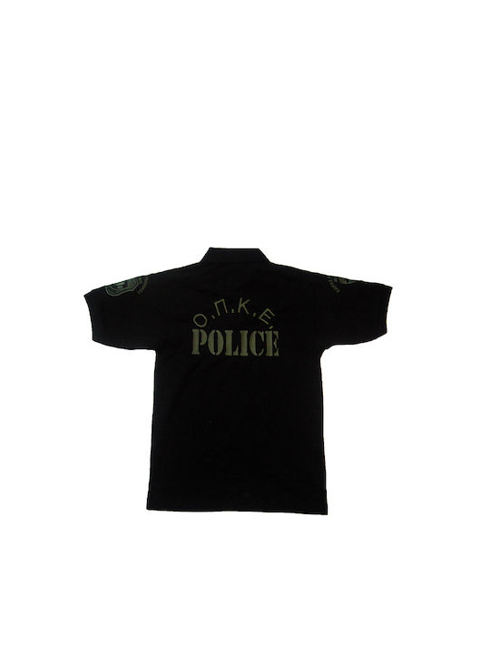 Woodland Μπλούζα Polo Οπκε 100% Βαμβάκι Μαύρο