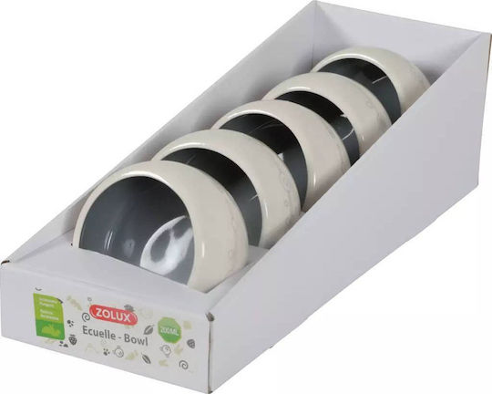 Zolux Μπολ Τροφής για Τρωκτικά 200ml Γκρι