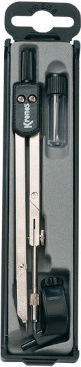 Kronos 303/R Metallic Compass with Point, Pencil in Case Blue (Μiscellaneous colours)