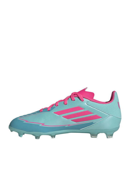 adidas F50 Messi League Flash Albastru Deschis / Roz Lucid / Cyan Lucid