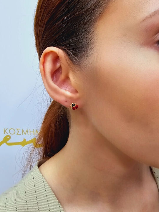 Mentzos Ohrringe aus Gold 14K