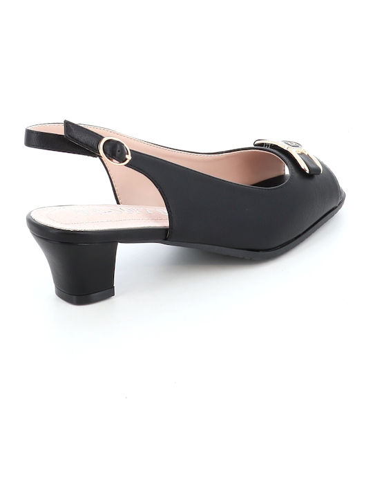 Heels with Strap Black 41/1955-422 Black
