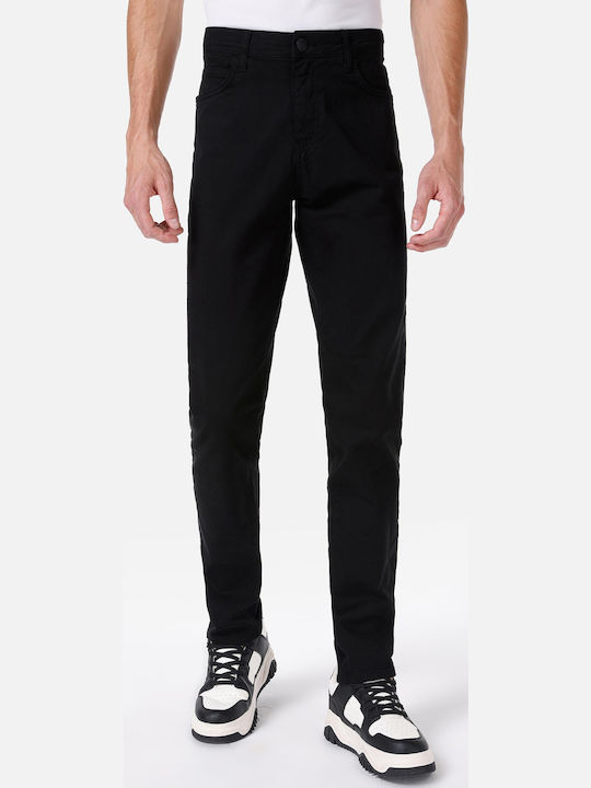 Hose in Geradem Schnitt Black