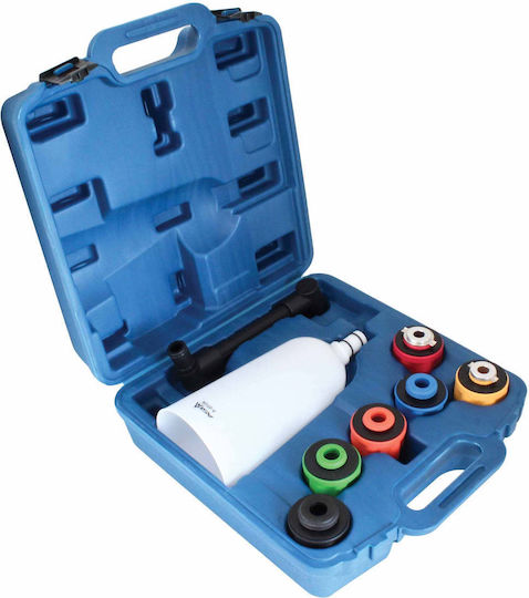 Set de scule pentru umplerea uleiului de motor cu pâlnie și 8 adaptoare