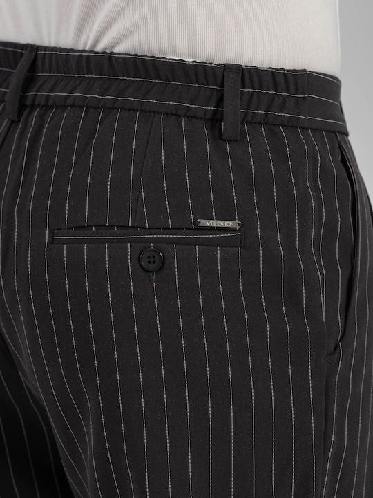 Hose Elastisch in Lockere Passform Black