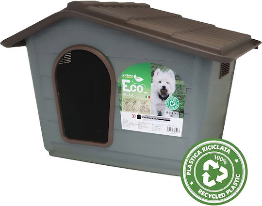 Pet Camelot Eco Dog House Large Plastic Outdoor Brown 70x75x99cm