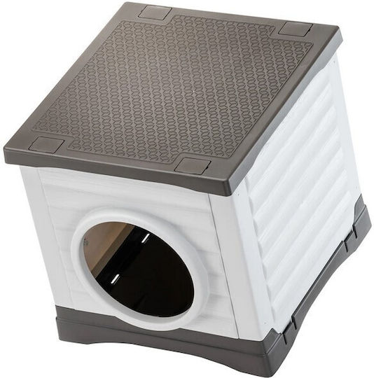 Ferplast Petvilla 50 Hundehaus Außenbereich Blau 38.5x43x38.5cm