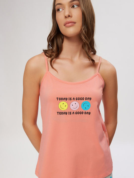 Minerva Summer Women's Pyjama Set Coral
