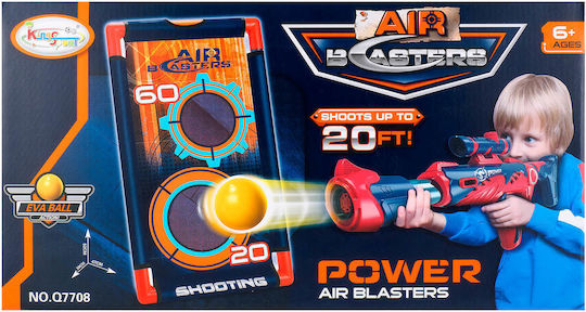 Air Blasters Rifle Scope 12 Eva Foam Balls Target 52x30x47 Cm