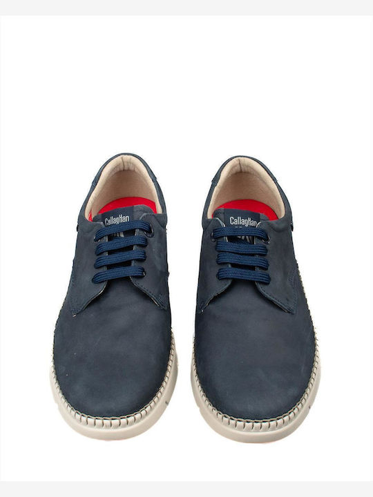 Men's Leather Casual Shoes Blue
