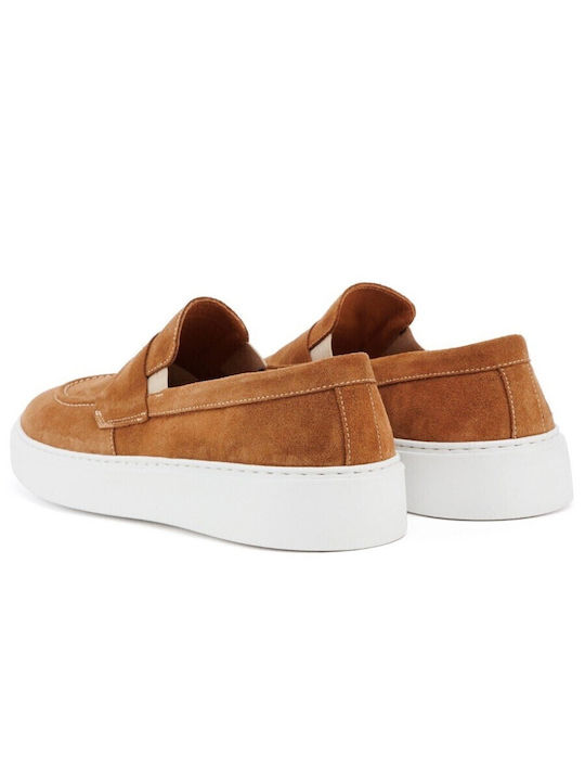 Men's Suede Loafers Tabac Brown