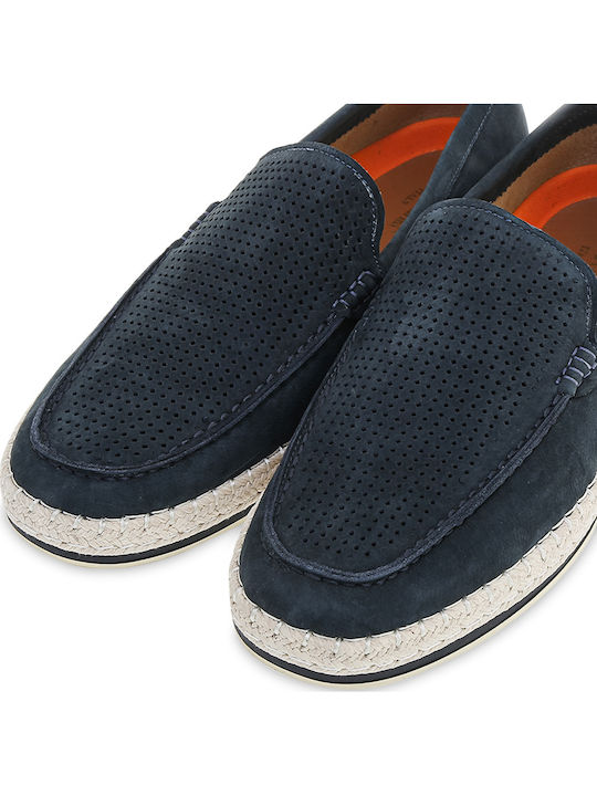 Men's Leather Loafers Blue