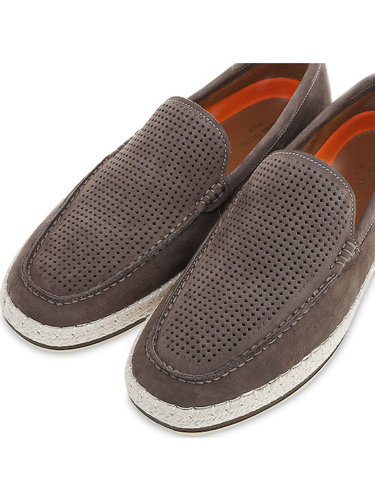 Δερμάτινα Ανδρικά Loafers σε Καφέ Χρώμα