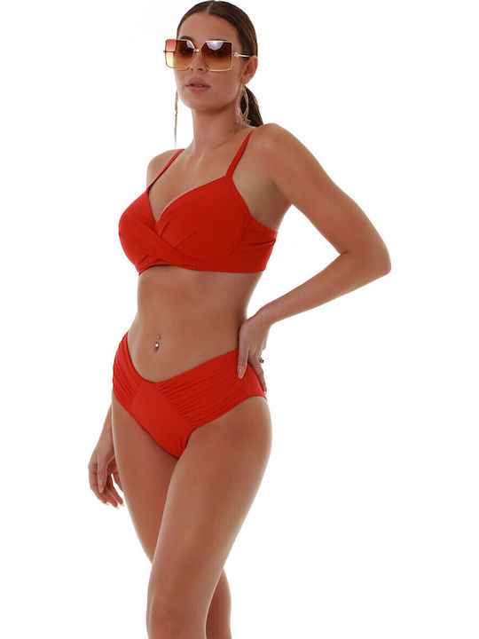 Topuri De Bikini Sutien Cupe E Roșu