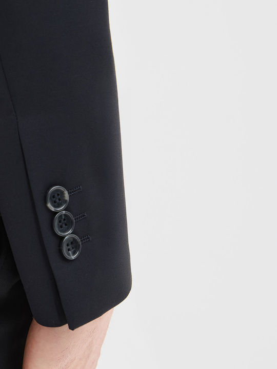 Men's Winter Suit Slim Fit Dark Blue