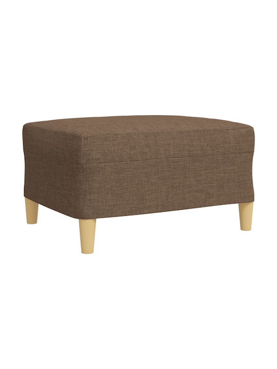 Living Room Furniture Set 3-Seater & 2-Seater & Stool Brown