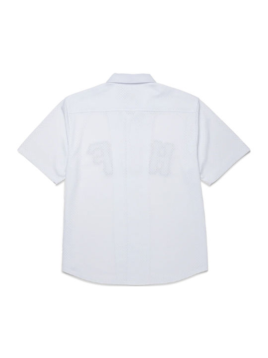 Arch Mesh Button Up Κοντομάνικο Πουκάμισο White