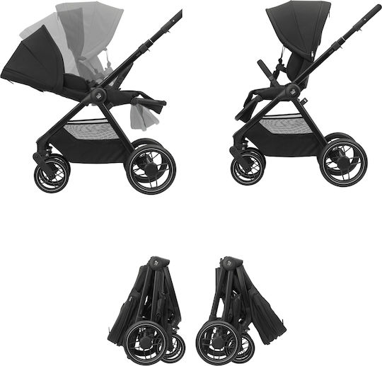 Maxi-Cosi Oxford+ Ρυθμιζόμενο Καρότσι 3 σε 1 Kατάλληλο για Nεογέννητο Twillic Graphite