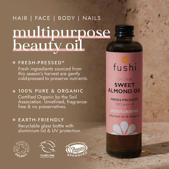 Fushi Ulei de migdale organic presat la rece 100ml