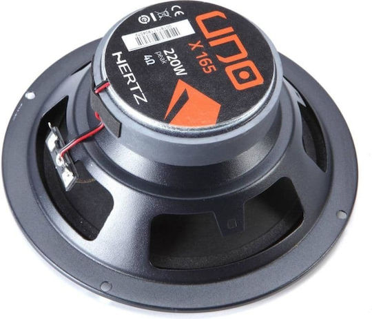 Ηχεία Αυτοκινήτου Hertz Uno X165 6.5" 165mm 55w Rms 220w Peak 2 Δρόμων Ζευγάρι 2 Τεμάχια