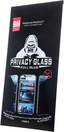 Privacy Full Face Tempered Glass Black Compatible with Xiaomi Redmi Note 12 4G Redmi Note 12 5G Poco X4 Pro 5G Poco X4 GT Redmi Note 12s