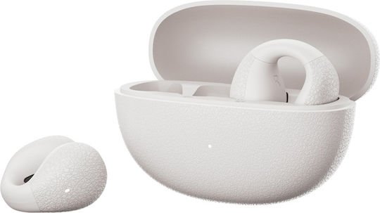 QCY Crossky C10 Open Ear Bluetooth Handsfree Headphones with Sweat Resistance and White Charging Case