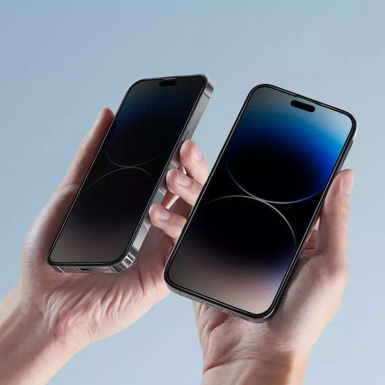 Tech-Protect Glass Spy+ Privacy Tempered Glass Negru (Galaxy A36, Galaxy A56 5G)