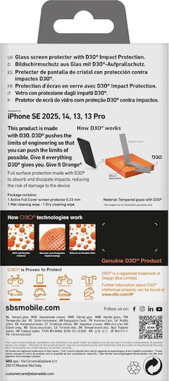 SBS Full Face Tempered Glass (iPhone 16e)