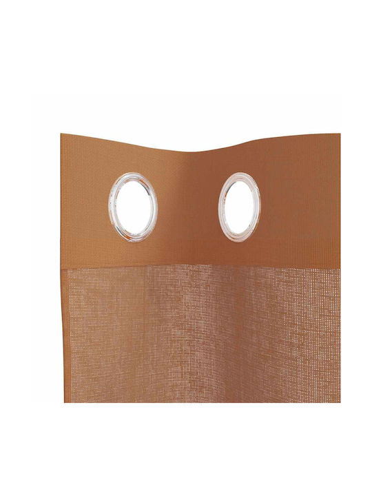 vidaXL Orange Window Curtain Set with Grommets 140x260cm