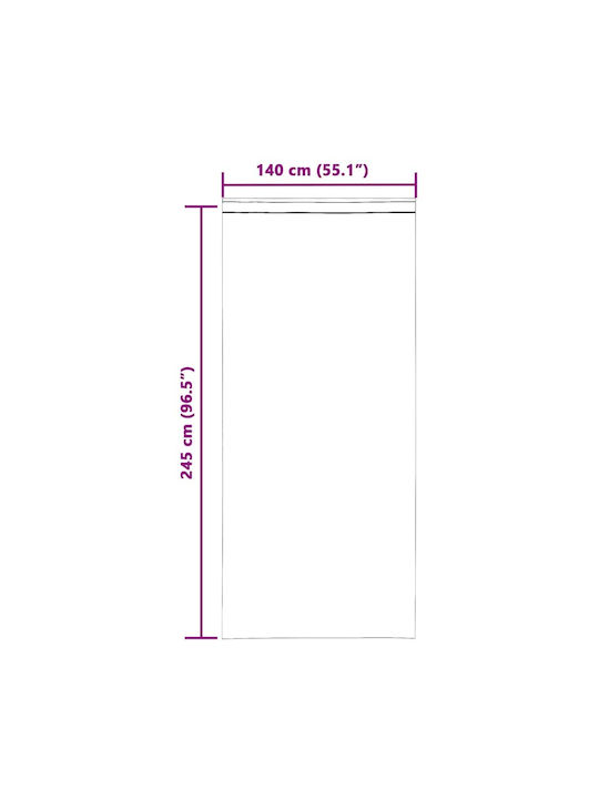 vidaXL Σετ Κουρτίνες Παραθύρου με Τρέσα Μωβ 140x245εκ.
